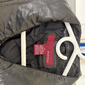 Merona Charcoal Leather Jacket